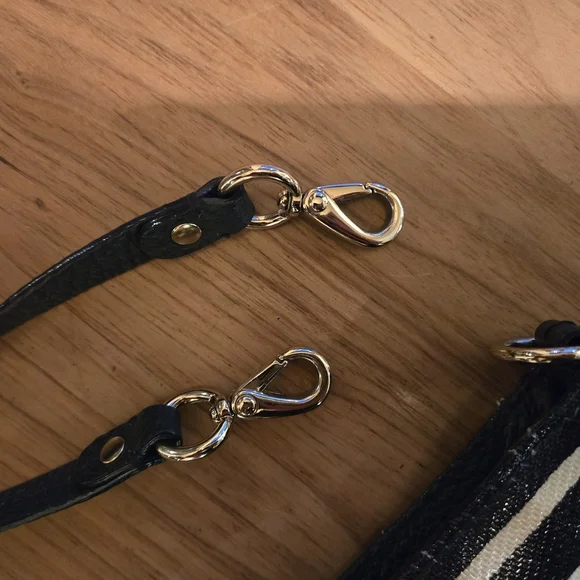 Kate Spade Black and White Striped Crossbody Bag - Picture 9 of 11